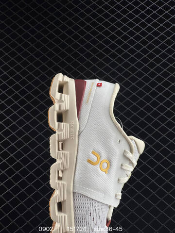On Cloudsurfer 4 White Cream Gold Burgundy EU 36-45 Running Shoe Running Sneakers - Unisex (BS-85505)