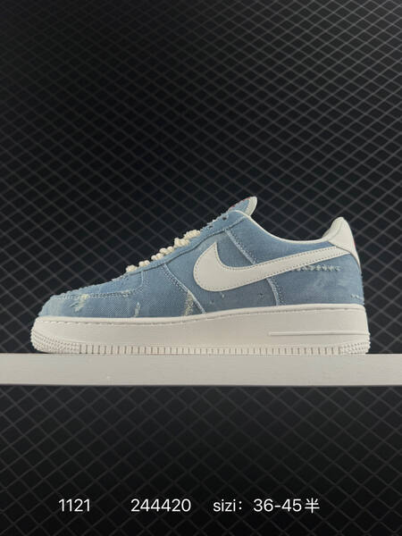 Nike Air Force 1 Low light blue denim white EU 36-45 5 lifestyle
