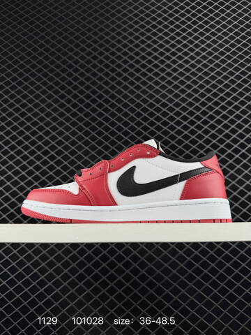 Jordan Air Jordan 1 Low White Red Black EU 36-48 5 Basketball Shoe - Unisex (BS-80160)
