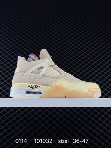 Jordan Air Jordan 4 Retro Beige Cream White EU 36-47 Basketball Shoe - Unisex (BS-79833)