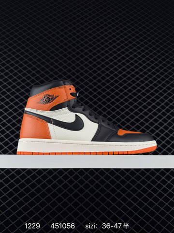Jordan Air Jordan 1 Retro High OG Black White Red Cream Blue EU 36-47 Basketball Shoe - Unisex (BS-79952)