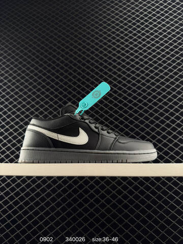 Jordan Air Jordan 1 Low Black White Grey EU 36-46 Basketball Shoe - Unisex (BS-80786)
