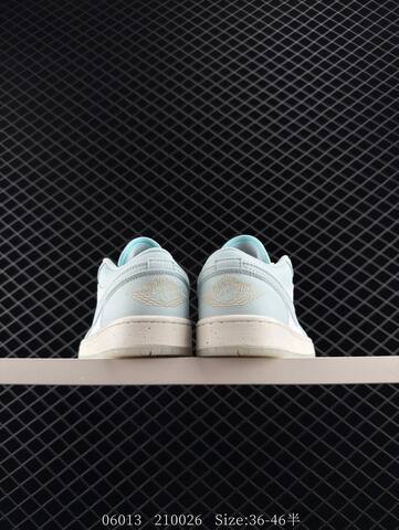 Jordan Air Jordan 1 Low White Light Blue Cream EU 36-46 Sneaker - Unisex (BS-81209)