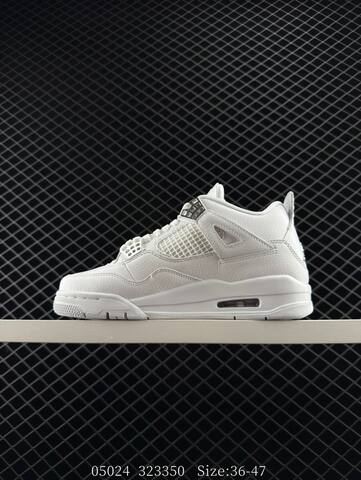 Jordan Air Jordan 4 Retro Pure Money White Silver EU 36-47 Basketball Shoe - Unisex (BS-81304)