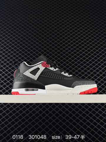 Jordan Air Jordan Spizike Low Black White Red EU 39-47 Basketball Shoe - Unisex (BS-79805)