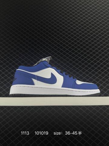 Jordan Air Jordan 1 Low Black White University Blue EU 36-45 Sneaker - Unisex (BS-80299)