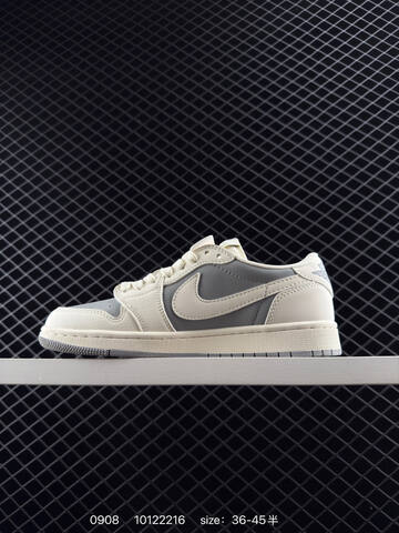 Jordan Air Jordan 1 Low Off White Grey EU 36-45 Sneaker - Unisex (BS-80744)