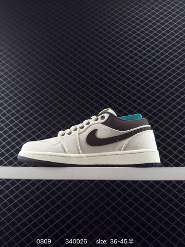 Jordan Air Jordan 1 Low Beige Brown Black EU 36-45 Sneaker - Unisex (BS-80947)