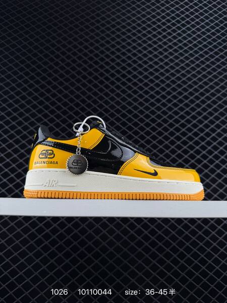 Nike Air Force 1 07 LV8 black yellow EU 36-45 lifestyle