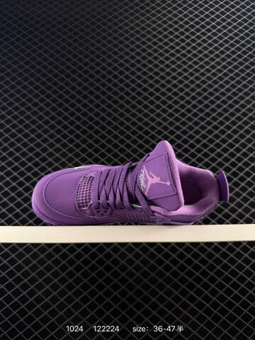 Jordan Air Jordan 4 Retro HF4340-104 Purple White EU 36-47 Basketball Shoe - Unisex (BS-80450)