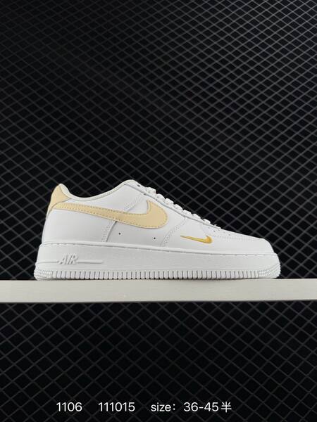 Nike Air Force 1 Low White with pink black gray cream swoosh options and gold mini swoosh EU 36-45 5 lifestyle