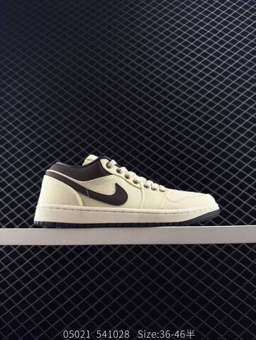 Jordan Air Jordan 1 Low Cream White Black EU 36-46 Sneaker - Unisex (BS-81329)