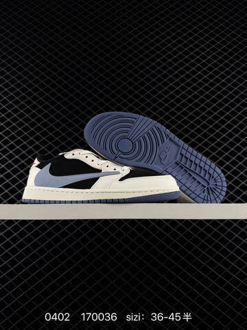 Jordan Air Jordan 1 Low OG SP Military Blue Travis Scott Sail Black Blue Red EU 36-45 Sneaker - Unisex (BS-79561)