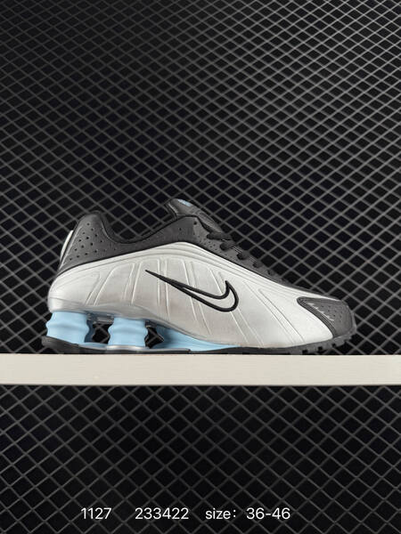 Nike Shox R4 black white ice blue 36-46 running lifestyle