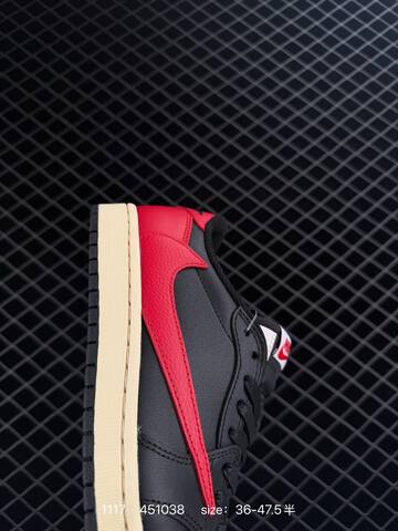 Jordan Air Jordan 1 Low Travis Scott Black Red Cream EU 36-47 5 Sneaker - Unisex (BS-80251)
