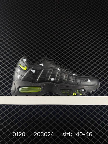 Nike Air Max 95 IM3082-001 Black Volt with white graphic print EU 40-46 lifestyle
