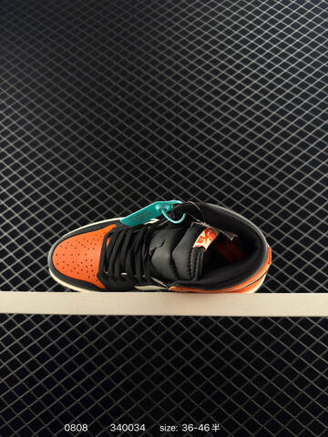 Jordan Air Jordan 1 Retro High OG Black White Orange Sail EU 36-46 Basketball Shoe - Unisex (BS-80954)