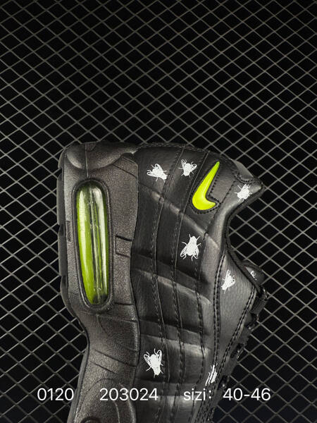 Nike Air Max 95 IM3082-001 Black Volt with white graphic print EU 40-46 lifestyle