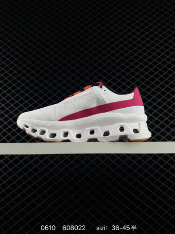 On Cloudmonster White Magenta Orange Black EU 36-45 Running Shoe Running Sneakers - Unisex (BS-85175)