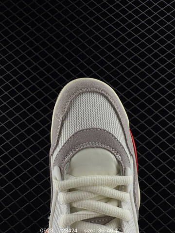 Jordan Air Jordan 4 Retro White Grey Red Cream EU 36-46 Basketball Shoe - Unisex (BS-80649)
