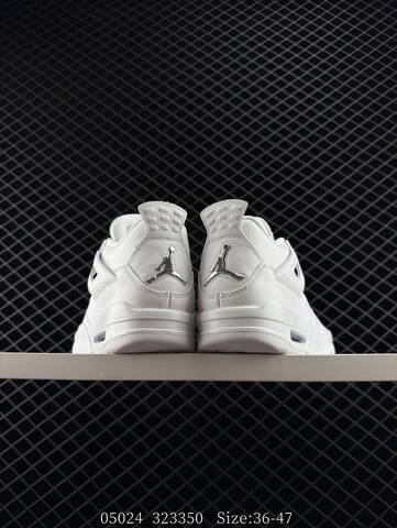 Jordan Air Jordan 4 Retro Pure Money White Silver EU 36-47 Basketball Shoe - Unisex (BS-81304)
