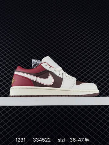 Jordan Air Jordan 1 Retro Low White Brown Red Sail EU 36-47 Skate Shoe - Unisex (BS-79932)