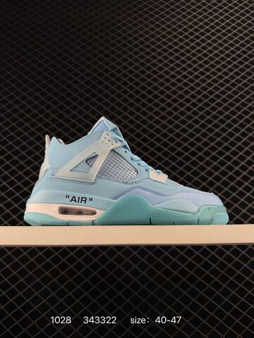 Jordan Air Jordan 4 Retro Off White Pink White Mint Green EU 40-47 Basketball Shoe - Men's (BS-80415)