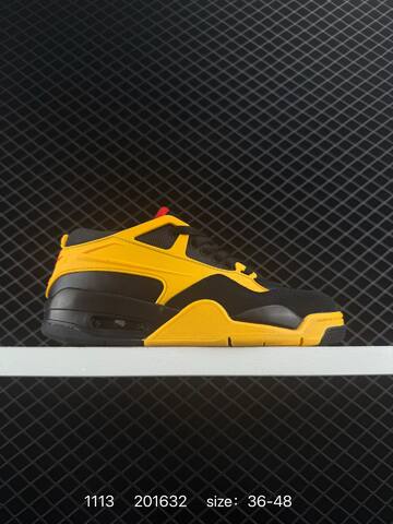 Jordan Air Jordan 4 Black Yellow Red EU 36-48 Basketball Shoe - Unisex (BS-80294)