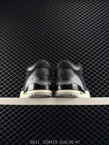 Jordan Air Jordan 3 Fragment Design Black Cream Grey White EU 36-47 Basketball Shoe - Unisex (BS-81228)