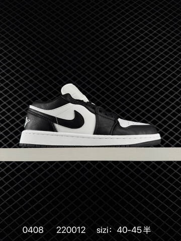 Jordan Air Jordan 1 Low Black White EU 40-45 Sneaker - Men's (BS-79524)