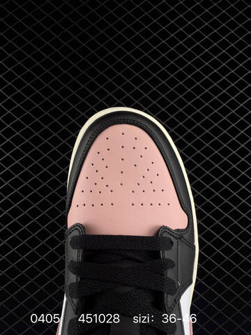 Jordan Air Jordan 1 Low Black Pink White Sail EU 36-46 Basketball Shoe - Unisex (BS-79549)