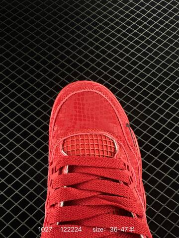 Jordan Air Jordan 4 Nigel Sylvester Bike Air Red Black White EU 36-47 Basketball Shoe - Unisex (BS-80422)