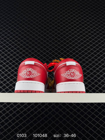 Jordan Air Jordan 1 Low CNY 553558-166 White Red Gold EU 36-46 Basketball Shoe - Unisex (BS-79913)
