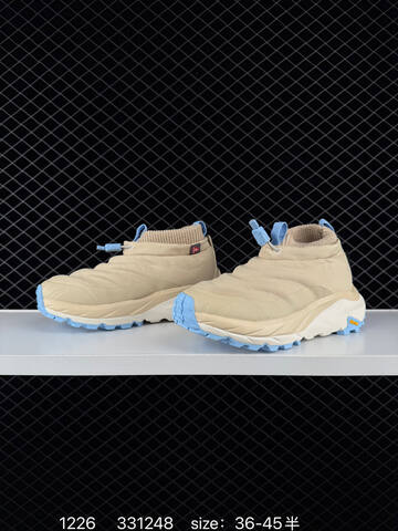HOKA ONE Kaha 2 FROST MOC GTX Beige Light Blue EU 36-45 Trail Shoe Trail Running Sneakers - Unisex (BS-86341)