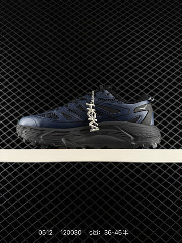 HOKA ONE ONE Mafate Speed 2 Low Metallic Navy Black EU 36-45 Trail Shoe Trail Running Sneakers - Unisex (BS-86230)