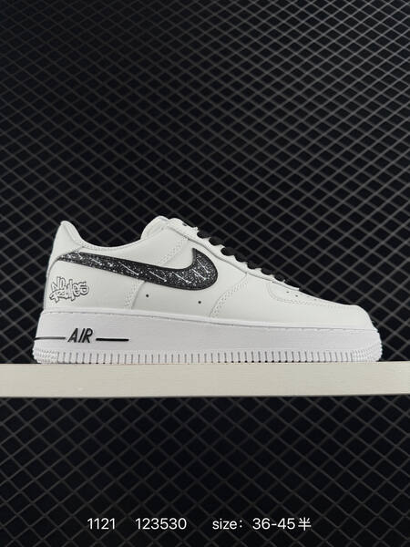 Nike Air Force 1 07 Low white black speckled EU 36-45 lifestyle
