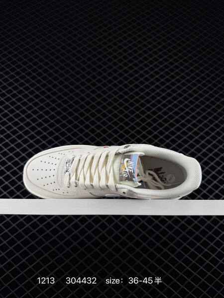 Nike Air Force 1 07 Low cream white with red accents EU 36-45 5 lifestyle