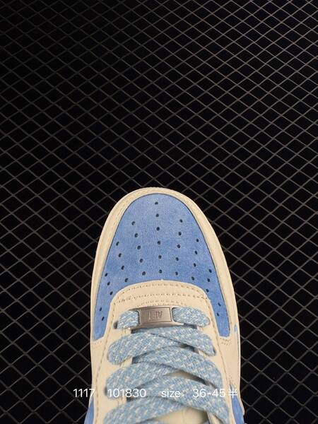 Nike Air Force 1 07 LV8 cream blue EU 36-45 5 lifestyle