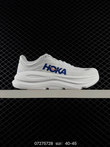 HOKA ONE ONE Bondi 9 White Blue Teal EU 40-45 Running Shoe Running Sneakers - Men's (BS-86138)