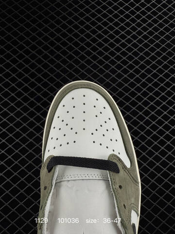 Jordan Air Jordan 1 Low White Olive Black Sail EU 36-47 Sneaker - Unisex (BS-80157)
