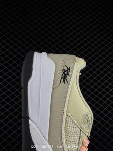 Jordan Air Jordan 4 Retro Cream Light Grey Pink White Black EU 36-47 Basketball Shoe - Unisex (BS-80006)