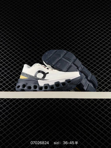 On Cloudmonster 2 White Navy Gold EU 36-45 Running Shoe Running Sneakers - Unisex BS-85085