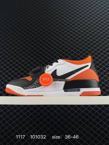Jordan Air Jordan Legacy 312 Low White Black Orange Grey EU 36-46 Basketball Shoe - Unisex (BS-80255)