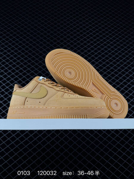 Nike Air Force 1 beige tan brown gum sole grey swoosh white red colorway variant 36-46 lifestyle