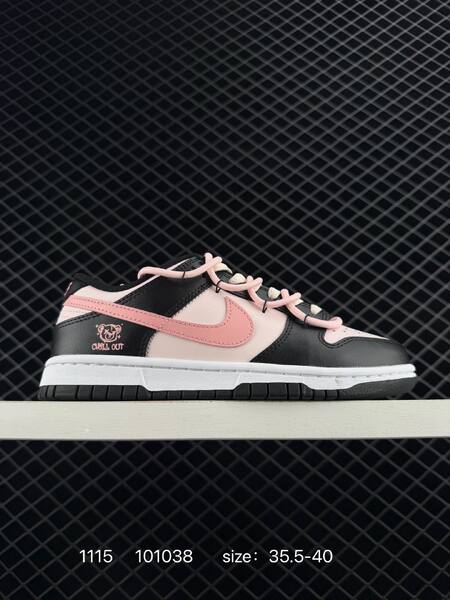 Nike Dunk Low Black Pink White 35 5-40 skate lifestyle