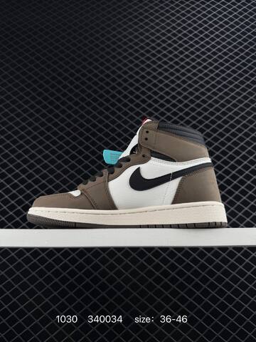 Jordan Air Jordan 1 High White Brown Black Sail EU 36-46 Basketball Shoe - Unisex (BS-80399)