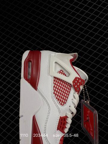 Jordan Air Jordan 4 Retro OG White Red EU 35 5-48 Basketball Shoe - Unisex (BS-80311)