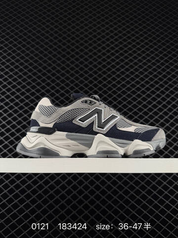 New Balance 9060 Grey Navy Off White Black EU 36-47 Sneaker - Unisex (BS-82369)