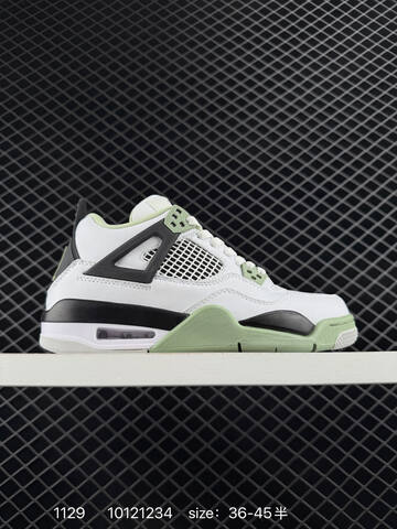 Jordan Air Jordan 4 Retro Purple Green Black White EU 36-45 Basketball Shoe - Unisex (BS-80155)