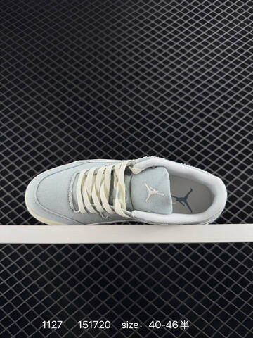 Jordan Air Jordan 4 Retro Flight Court Light Blue White Off White EU 40-46 Skate Shoe - Men's (BS-80179)
